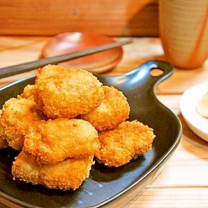 時短!食べやすい!豚薄切り肉でグルグル一口とんカツ
